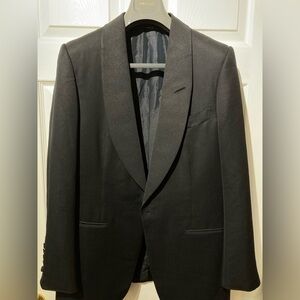 $3995 Tom Ford black wool mohair tuxedo dinner jacket silk shawl lapel